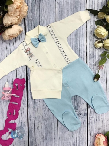 Купить оптом 127. Комбинезон с шапкой,100% хлопок интерлок в Ачинске